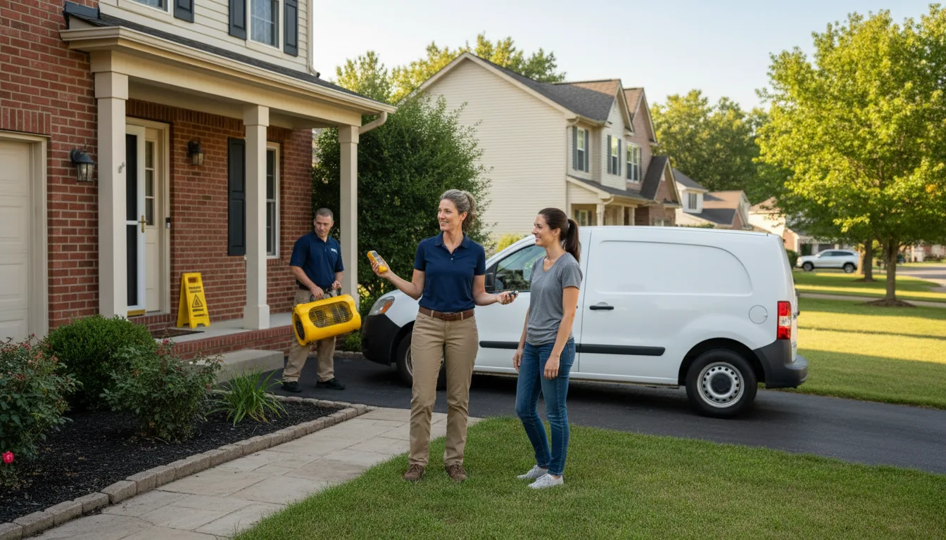 Water restoration image for Dehumidification And Cleanup Services in Paragould, AR